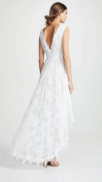 Temptation Positano Prato High Low V Neck Dress 4 Temptation Positano Prato High Low V Neck Dress - Image 2