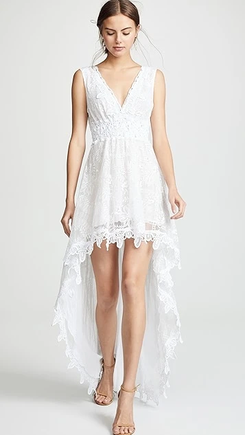 Temptation Positano Prato High Low V Neck Dress 6 Temptation Positano Prato High Low V Neck Dress - Image 4