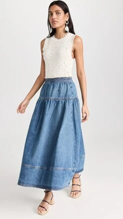 Ulla Johnson The Astrid Skirt -Agolde Store ullaj222411e3a1 1677088034804 2 0. UX357 QL90