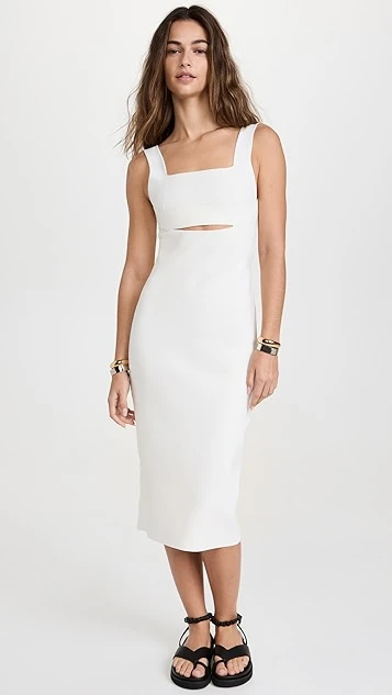 Victoria Beckham Fitted Midi Dress 3 Victoria Beckham Fitted Midi Dress