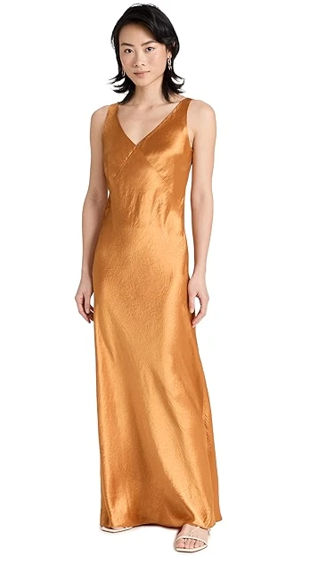 Vince V Neck Maxi Slip Dress 8 Vince V Neck Maxi Slip Dress - Image 6