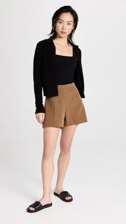 Vince High Waist Tailored Shorts -Agolde Store vince5200640701 1675880007458 2 0. UX357 QL90