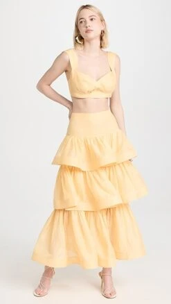 Zimmermann Coaster Tiered Skirt -Agolde Store zimme4275612601 1681254663963 2 0. UX357 QL90