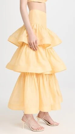 Zimmermann Coaster Tiered Skirt -Agolde Store zimme4275612601 1681254664177 2 0. UX357 QL90