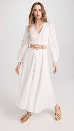 Zimmermann Cira Plunge Long Dress